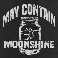 May Contain Moonshine Funny Gift 7 Panel Mesh Trucker Snapback Hat