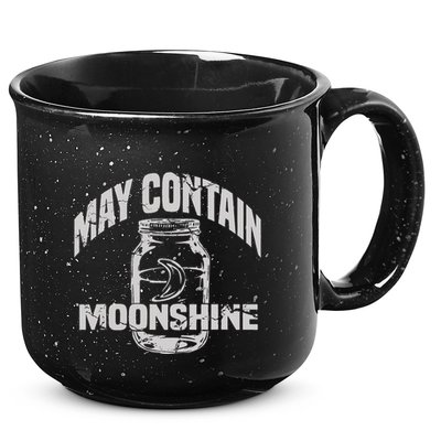 May Contain Moonshine Funny Gift 15oz Campfire Ceramic Mug