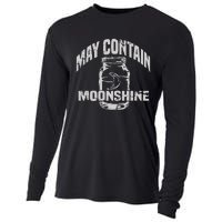 May Contain Moonshine Funny Gift Cooling Performance Long Sleeve Crew