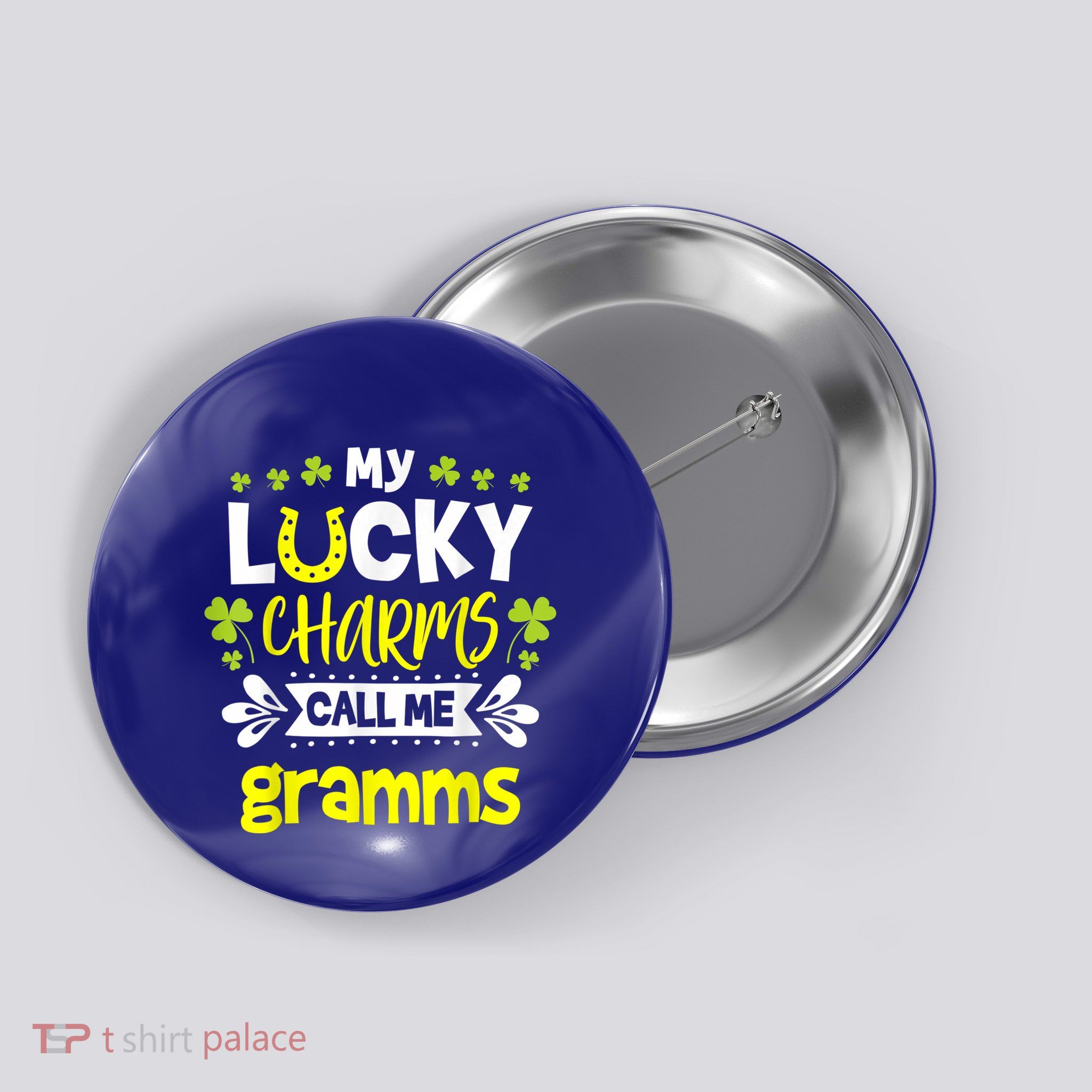 My Call Me Gramms St. Patricks Day Gramms Button