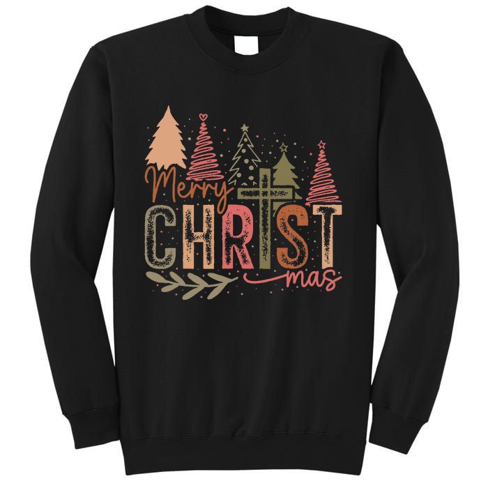 Merry Christ Mas Christian Jesus Christmas Pjs Xmas Pajamas Sweatshirt