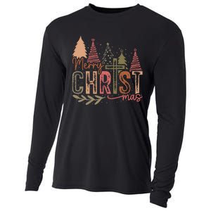 Merry Christ Mas Christian Jesus Christmas Pjs Xmas Pajamas Cooling Performance Long Sleeve Crew