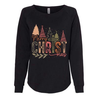 Merry Christ Mas Christian Jesus Christmas Pjs Xmas Pajamas Womens California Wash Sweatshirt