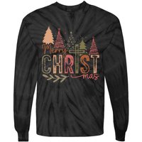 Merry Christ Mas Christian Jesus Christmas Pjs Xmas Pajamas Tie-Dye Long Sleeve Shirt