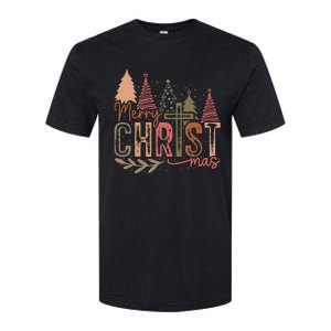 Merry Christ Mas Christian Jesus Christmas Pjs Xmas Pajamas Softstyle CVC T-Shirt