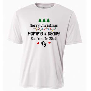 Merry Christmas Mommy And Daddy See You In 2024 Cooling Performance Crew T-Shirt