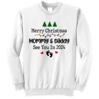 Merry Christmas Mommy And Daddy See You In 2024 Sweatshirt