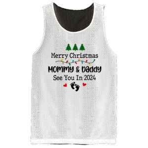 Merry Christmas Mommy And Daddy See You In 2024 Mesh Reversible Basketball Jersey Tank