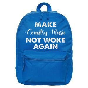 Make Country Music Not Woke Again 16 in Basic Backpack