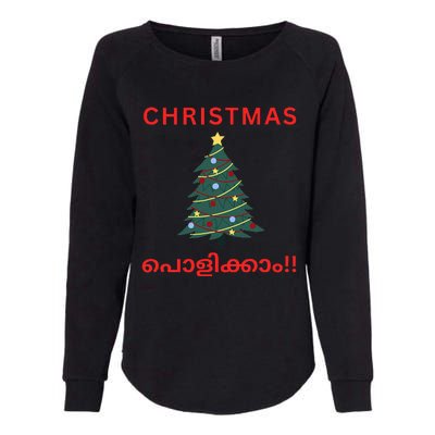 Malayalam Christmas Womens California Wash Sweatshirt