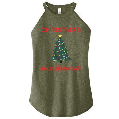 Malayalam Christmas Women's Perfect Tri Rocker Tank