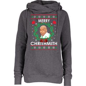 Merry Chrithmith | Merry Christmas Womens Funnel Neck Pullover Hood