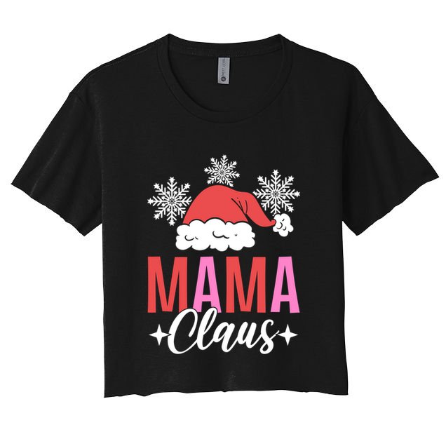Mama Claus Mall Santa Gift Crop Top