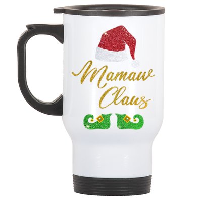 Mamaw Claus Matching Family Group Christmas Costume Gift Stainless Steel Travel Mug