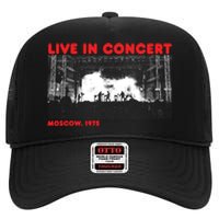 Music Concert Moscow 1975 High Crown Mesh Back Trucker Hat