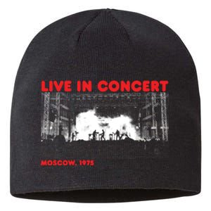 Music Concert Moscow 1975 Sustainable Beanie