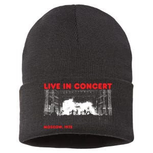 Music Concert Moscow 1975 Sustainable Knit Beanie