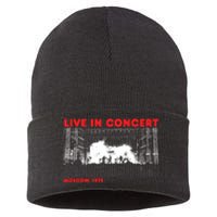 Music Concert Moscow 1975 Sustainable Knit Beanie