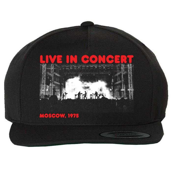 Music Concert Moscow 1975 Wool Snapback Cap