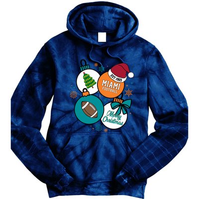 Merry Christmas Miami Football Est 1965 Tie Dye Hoodie