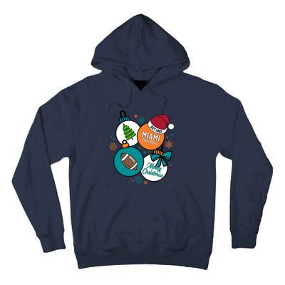 Merry Christmas Miami Football Est 1965 Tall Hoodie