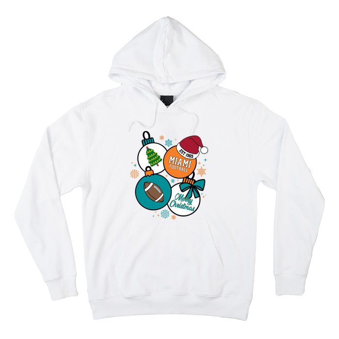 Merry Christmas Miami Football Est 1965 Hoodie