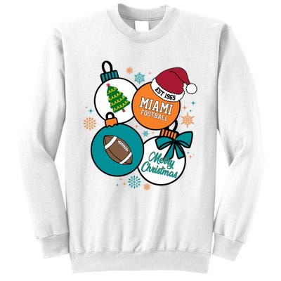 Merry Christmas Miami Football Est 1965 Sweatshirt