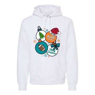 Merry Christmas Miami Football Est 1965 Premium Hoodie