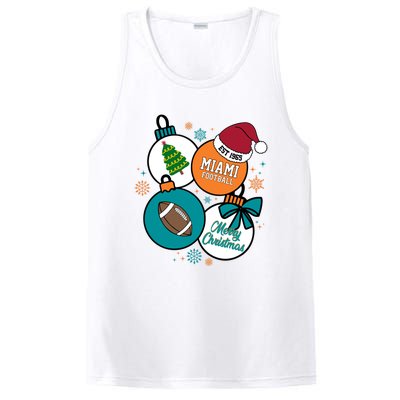 Merry Christmas Miami Football Est 1965 PosiCharge Competitor Tank