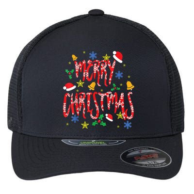 Merry Christmas Flexfit Unipanel Trucker Cap