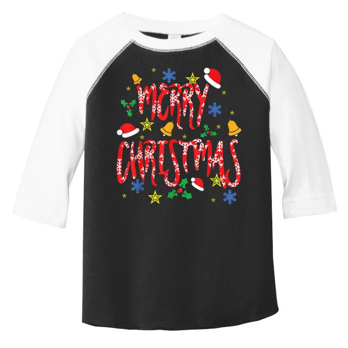 Merry Christmas Toddler Fine Jersey T-Shirt