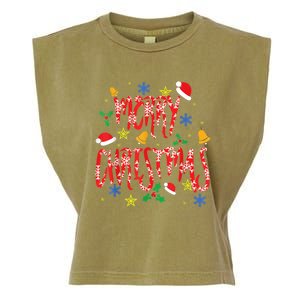 Merry Christmas Garment-Dyed Women's Muscle Tee