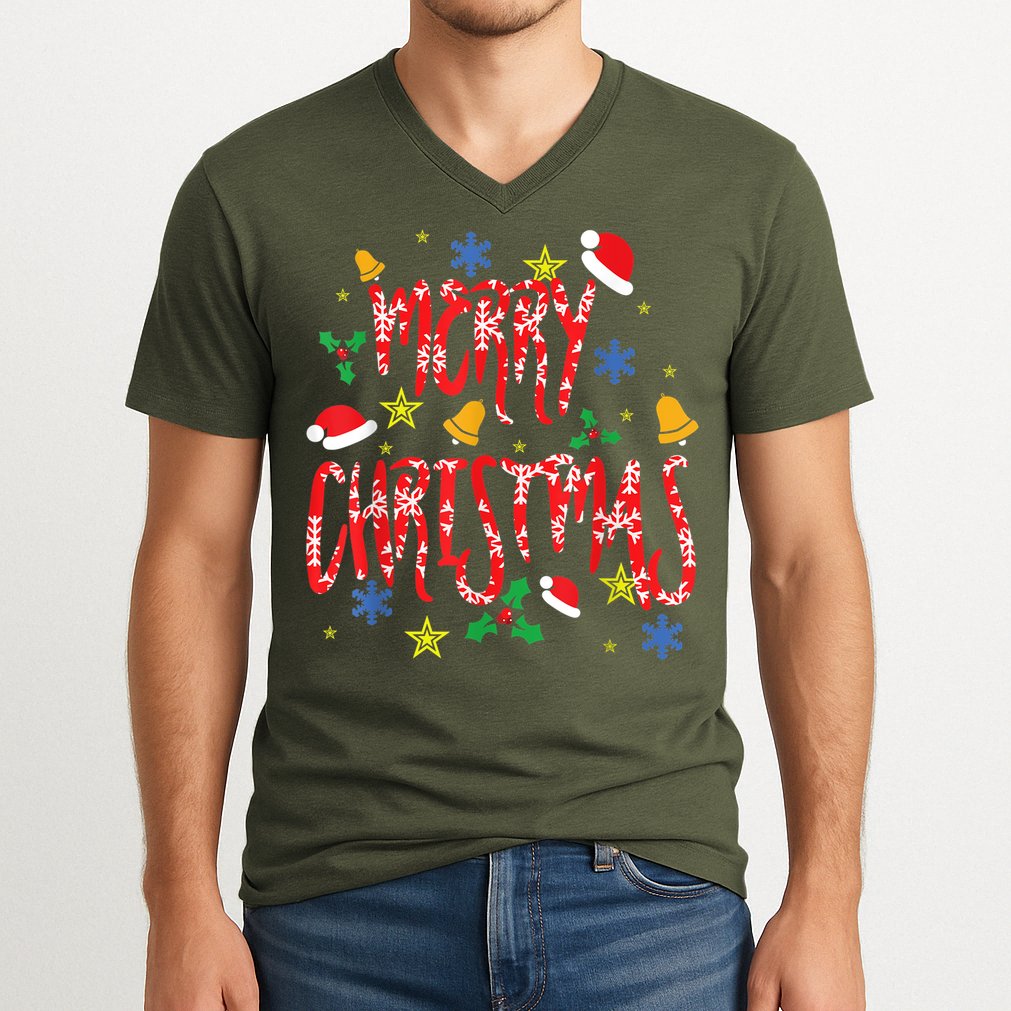 Merry Christmas V-Neck T-Shirt
