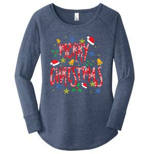 Merry Christmas Women's Perfect Tri Tunic Long Sleeve Shirt