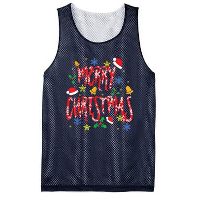 Merry Christmas Mesh Reversible Basketball Jersey Tank