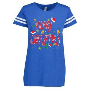 Merry Christmas Enza Ladies Jersey Football T-Shirt