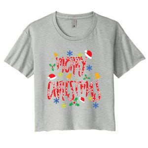 Merry Christmas Women's Crop Top Tee