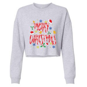 Merry Christmas Cropped Pullover Crew