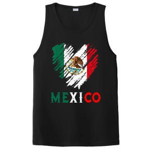 Mexico City Mexican Flag Heart Viva Mexico Independence Day PosiCharge Competitor Tank