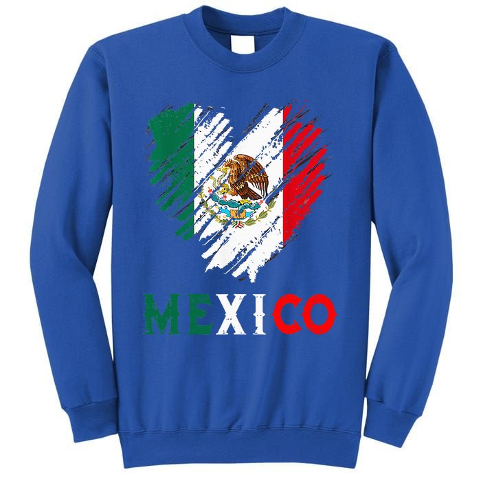 Mexico City Mexican Flag Heart Viva Mexico Independence Day Sweatshirt