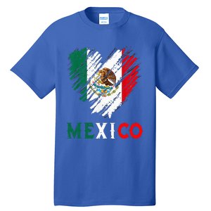 Mexico City Mexican Flag Heart Viva Mexico Independence Day Tall T-Shirt