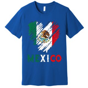 Mexico City Mexican Flag Heart Viva Mexico Independence Day Premium T-Shirt