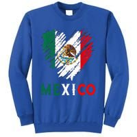 Mexico City Mexican Flag Heart Viva Mexico Independence Day Tall Sweatshirt