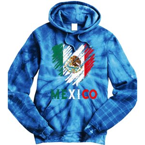 Mexico City Mexican Flag Heart Viva Mexico Independence Day Tie Dye Hoodie