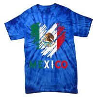 Mexico City Mexican Flag Heart Viva Mexico Independence Day Tie-Dye T-Shirt