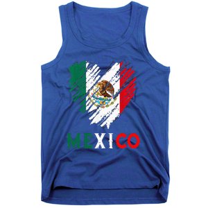 Mexico City Mexican Flag Heart Viva Mexico Independence Day Tank Top