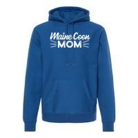 Maine Coon Mom Mama Cat Lover Gift Premium Hoodie