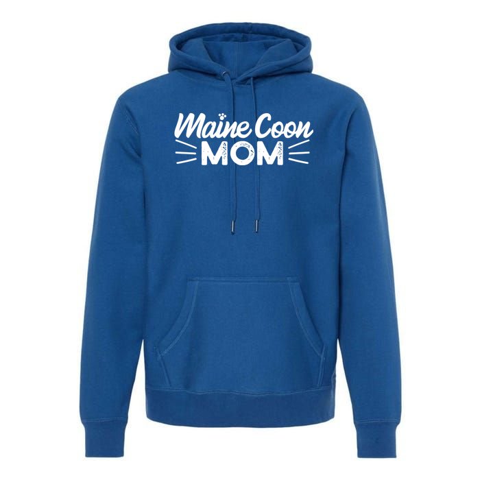 Maine Coon Mom Mama Cat Lover Gift Premium Hoodie