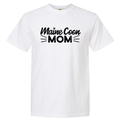 Maine Coon Mom Mama Cat Lover Gift Garment-Dyed Heavyweight T-Shirt