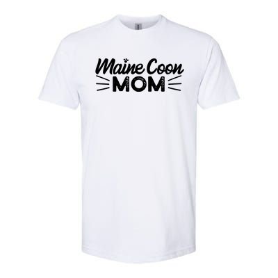 Maine Coon Mom Mama Cat Lover Gift Softstyle® CVC T-Shirt